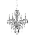 Naples Four-Light Mini Chandelier - Silver